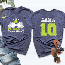 Custom Name and Player Number Pickleball T-Shirt