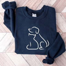 Dog and Cat Bestfriends Sweatshirt
