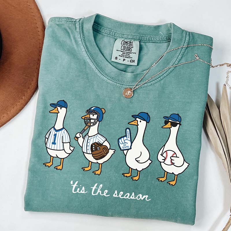 Funny Goose Game Day Baseball T-Shirt