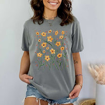 Boho Wildflowers Floral Granma T-Shirt