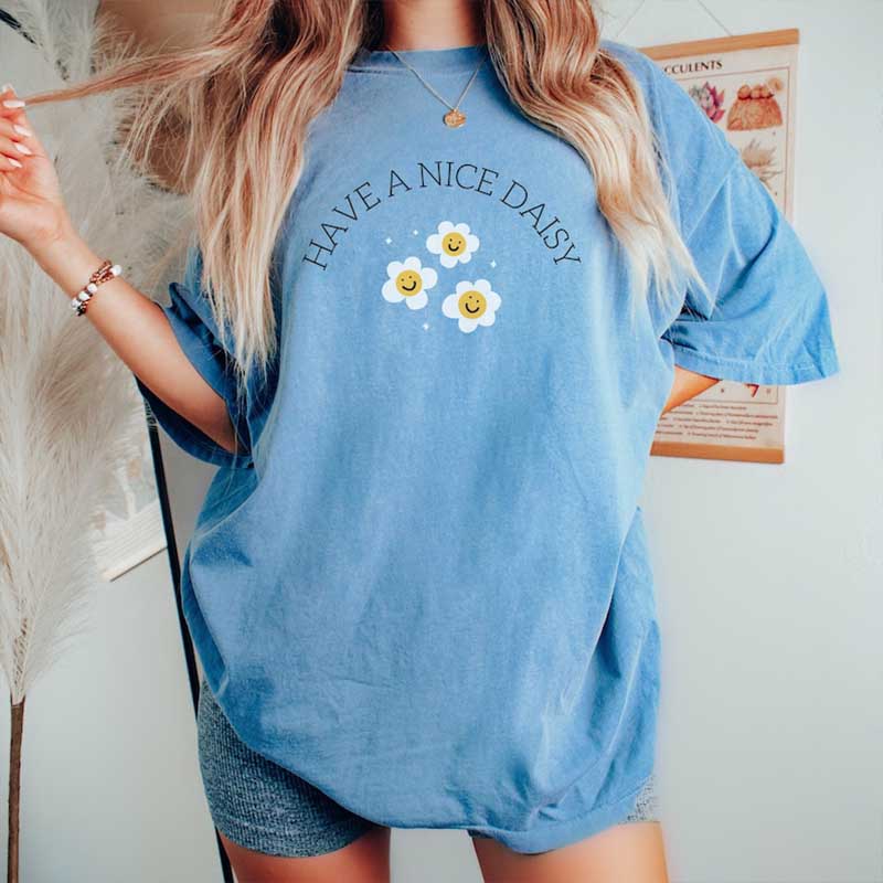 Have A Nice Daisy Happy Face T-Shirt