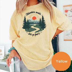 Adventure Awaits Camping Wanderlust T-Shirt