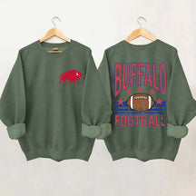 Buffalo Football Vintage Distressed Style Sweatshirt