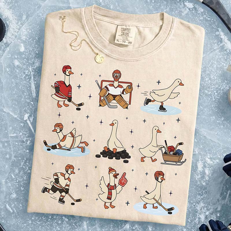 Silly Goose Hockey Winter Sports T-Shirt