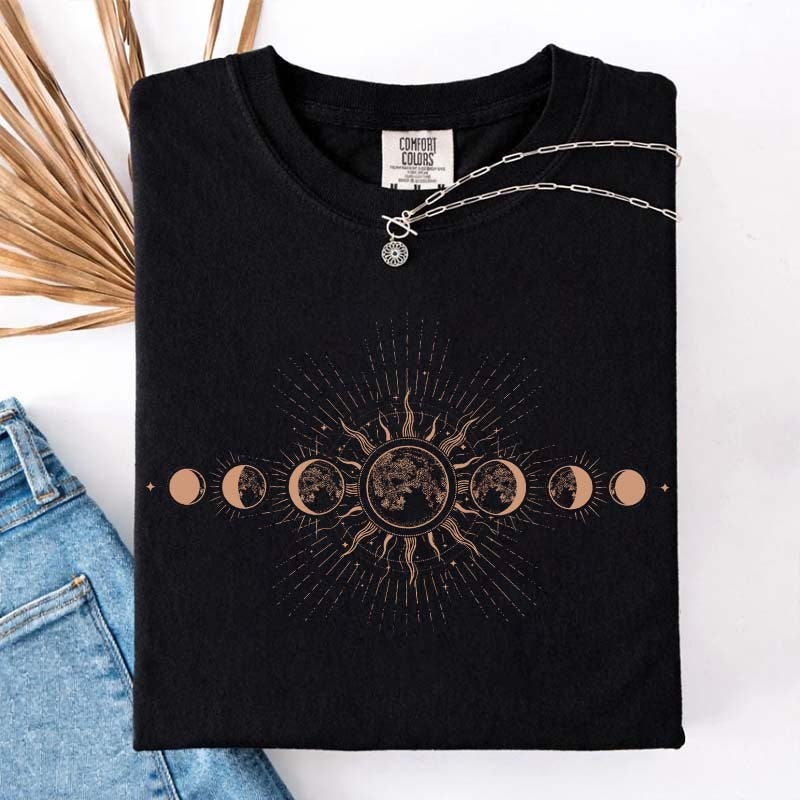 Celestial Comfort Colors Moon T-Shirt