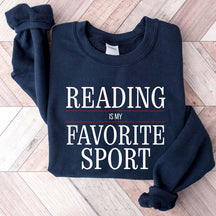 Reading is My Favorite Sport Booklover Sweatshirt