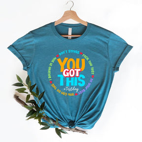 You Got This Test Day Boho Teacher T-Shirt