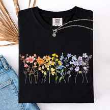 Wildflower LGBT Rainbow Floral T-Shirt