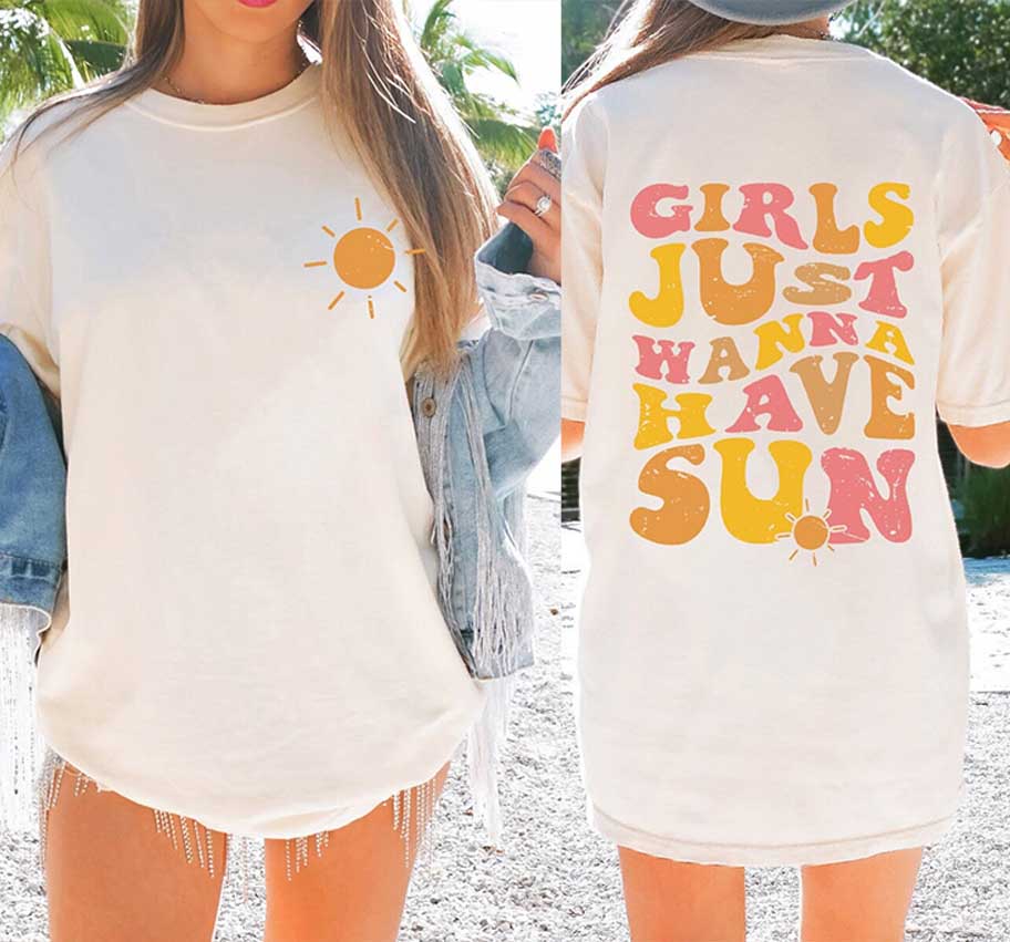 Comfort Colors Girl Just Wanna Have Sun T-Shirt