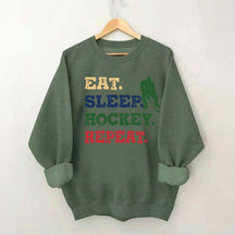 Eat Sleep Hockey Repeat Sweatshirt