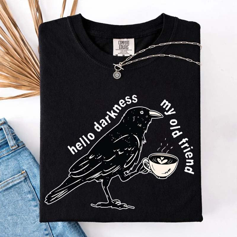 Raven Crow Coffee T-Shirt