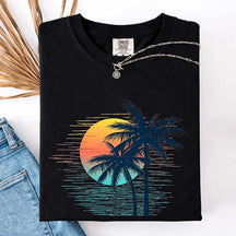 Retro Tropical Sunset T-Shirt