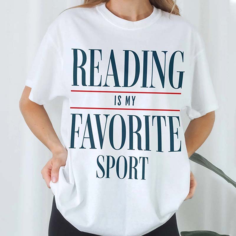 Reading Is My Favorite Sport Book T-Shirt