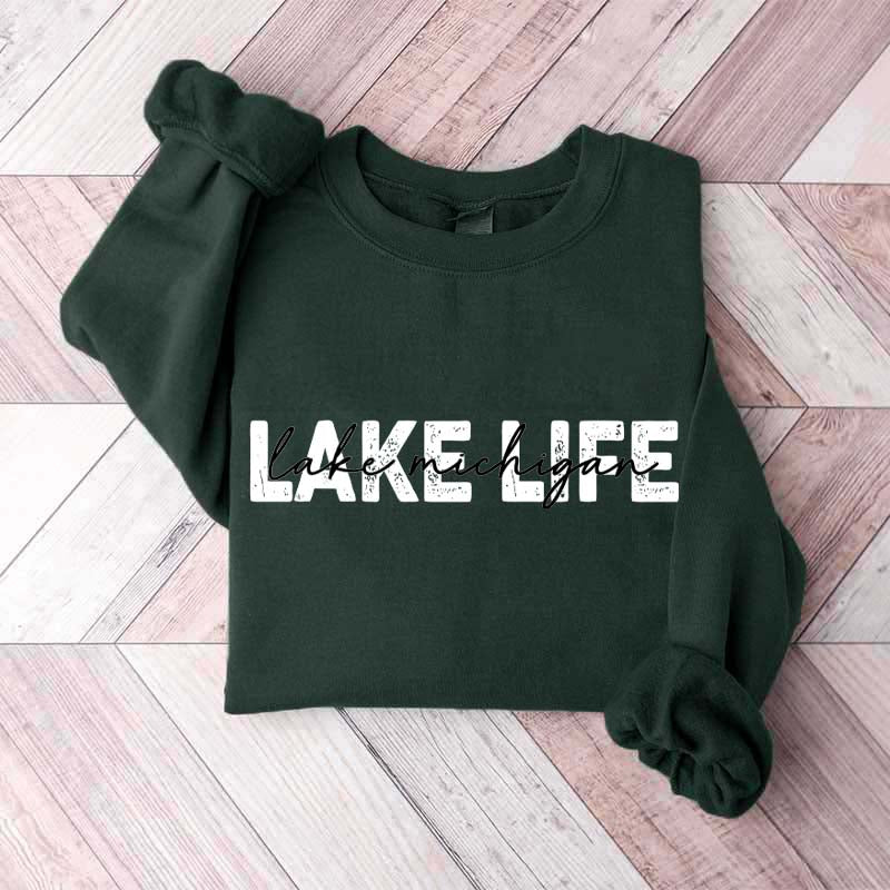 Personalized Lake Life Sweatshirt