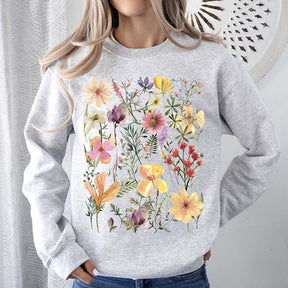 Mountain Meadow Pressed Flowers Sweatshirt