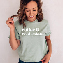 Coffee & Real Estate Realtor  T-Shirt