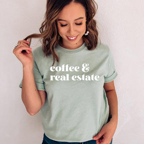 Coffee & Real Estate Realtor  T-Shirt