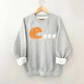 Halloween Pumpkin Eat Ghost Party Sweatshirt