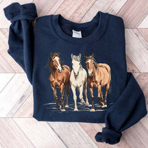 Cute Western Horses Sweatshirt