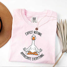Yoga Expect Nothing Appreciate Everything T-Shirt