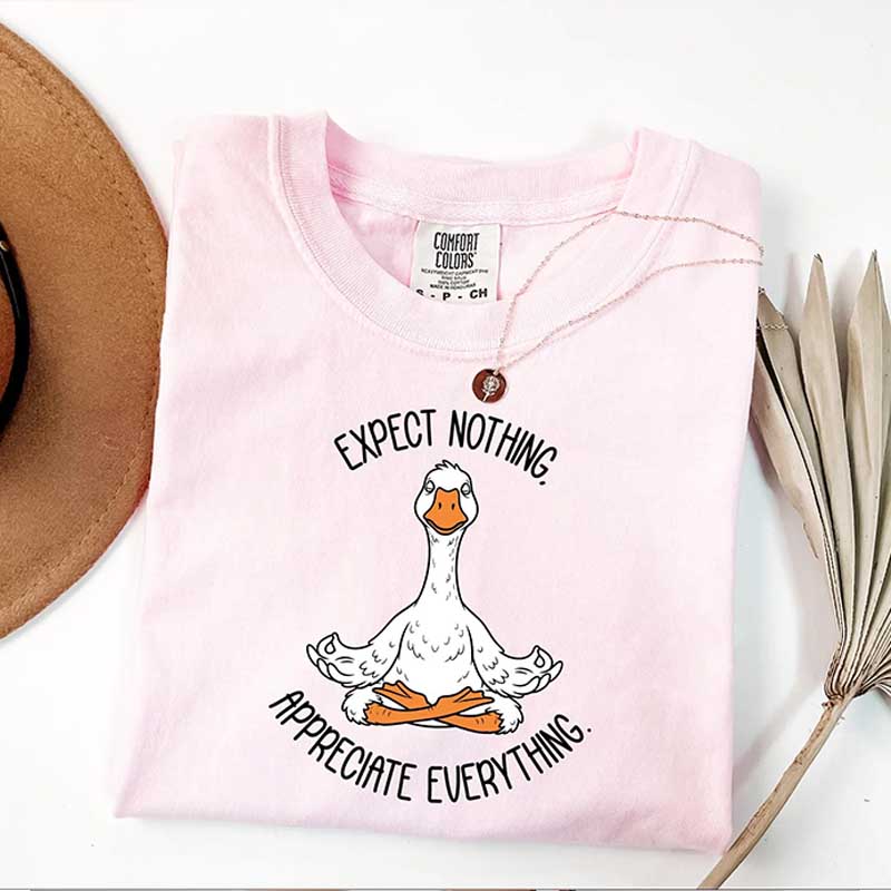 Yoga Expect Nothing Appreciate Everything T-Shirt