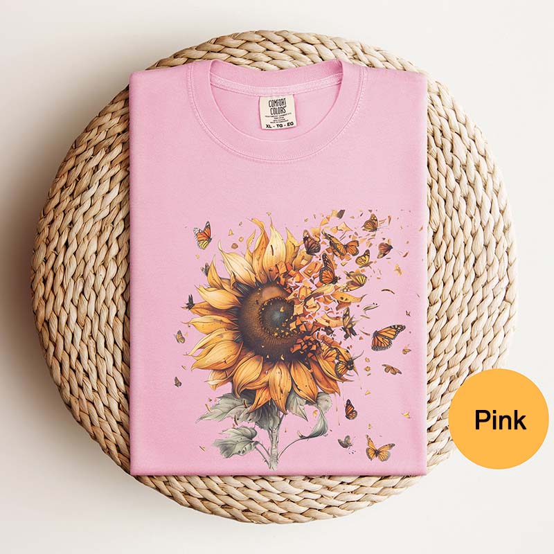 Sunflower Butterfly Love T-Shirt