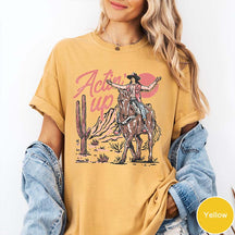 Vintage Western Comfort Colors Actin' Up T-Shirt