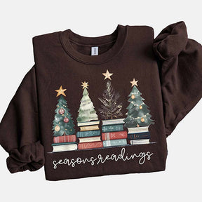 Seasons Readings Book Tree Sweatshirt