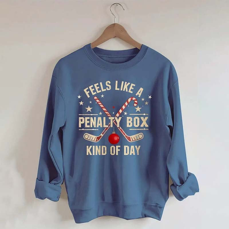Hockey Penalty Box Christmas Sweatshirt
