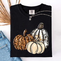 Leopard Pumpkin Thanksgiving Gift T-Shirt