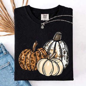 Leopard Pumpkin Thanksgiving Gift T-Shirt
