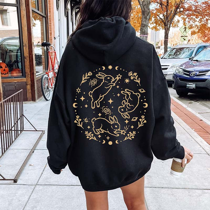 Bunny Rabbits Starlight Triplets Celestial Hoodie