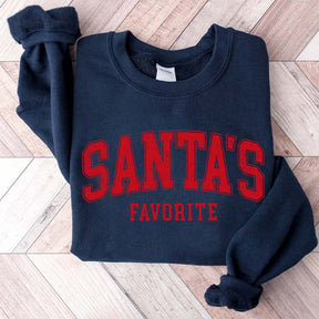 Funny Santas Favorite Christmas Sweatshirt