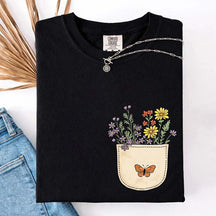 Wild Flowers Pocket Comfort Color T-Shirt