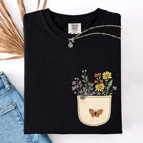 Wild Flowers Pocket Comfort Color T-Shirt