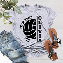 Personalized Volleyball Team Spirit Player T-Shirt