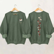 Vintage Ladybug Floral Sweatshirt