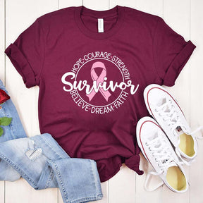 Cancer Survivor Ribbon T-Shirt
