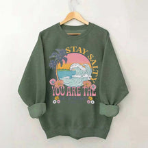 Stay Salty Bible Verse Beach Sweatshirt