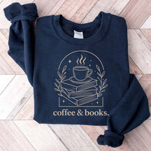 Cute Coffee & Books Club Sweatshirt