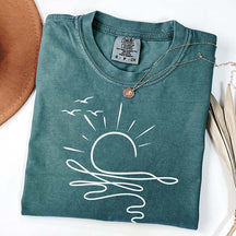 Boho Summer Sun Ocean T-Shirt