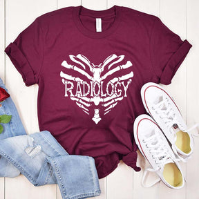 Radiology Tech X-Ray Heart T-Shirt