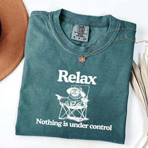 Relax Nothing Is Under Control Pug Dog T-Shirt