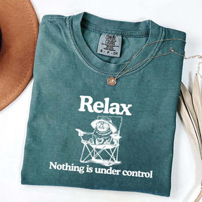 Relax Nothing Is Under Control Pug Dog T-Shirt