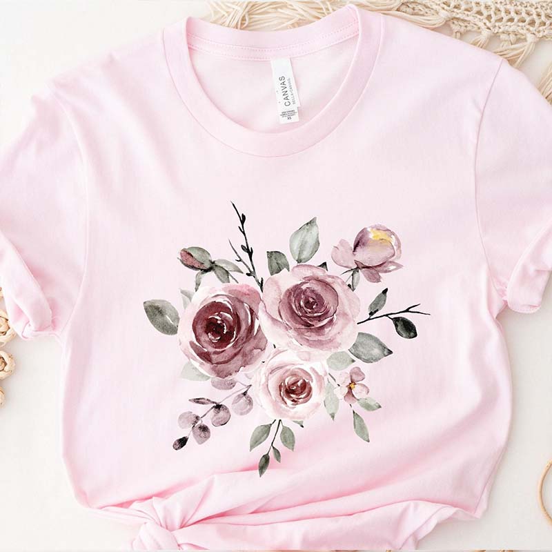 Trendy Nature Spring Rose T-Shirt