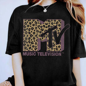 Music Television MTV Classic Leopard T-Shirt