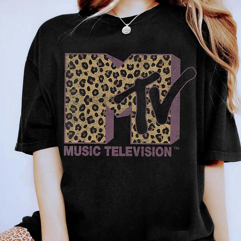 Music Television MTV Classic Leopard T-Shirt
