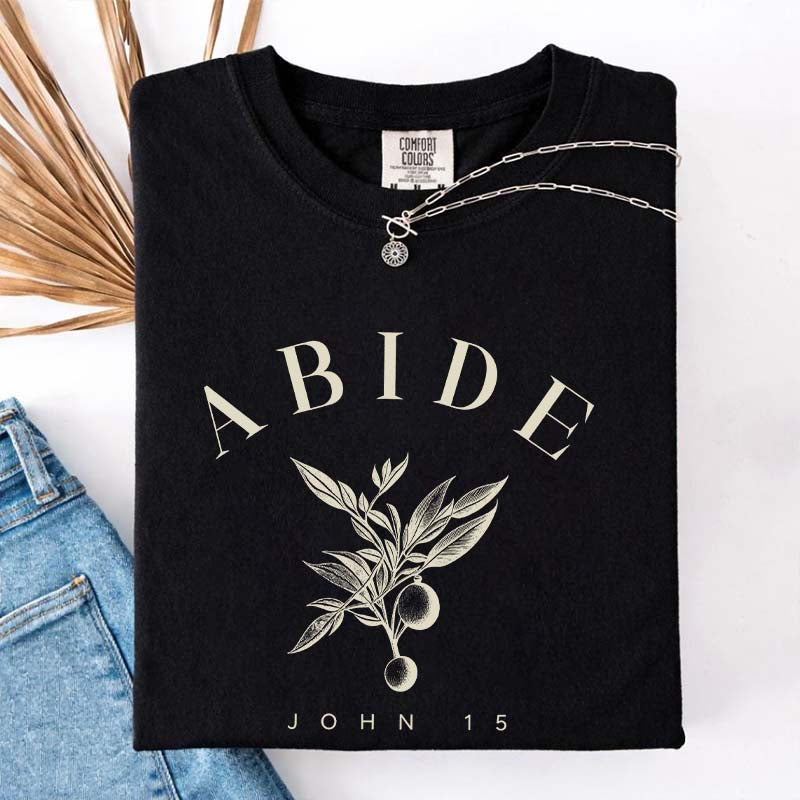 ABIDE Faith Based Streetwear T-Shirt