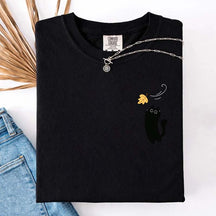 Black Cats Fall Cozy Cute T-Shirt