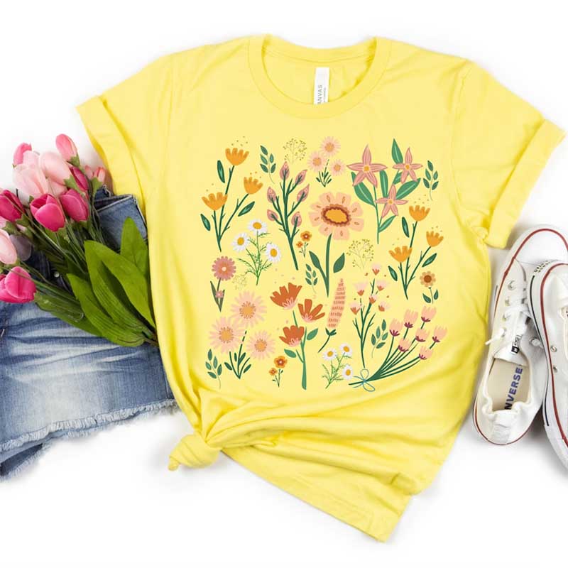 Wild Flowers Best Friend Mom T-Shirt